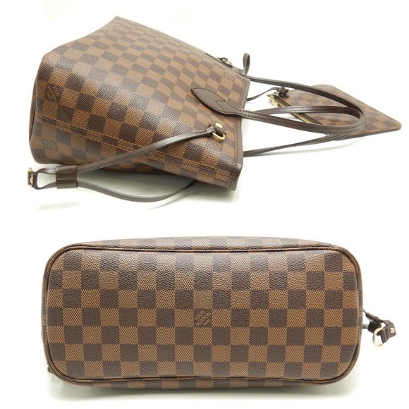 Louis Vuitton Damier Neverfull PM Ebene Tote Bag Brown - Picture 2 of 8